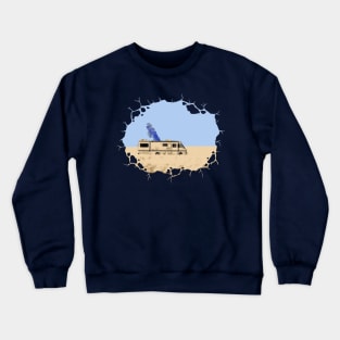 The Crystal Ship (on navy) Crewneck Sweatshirt